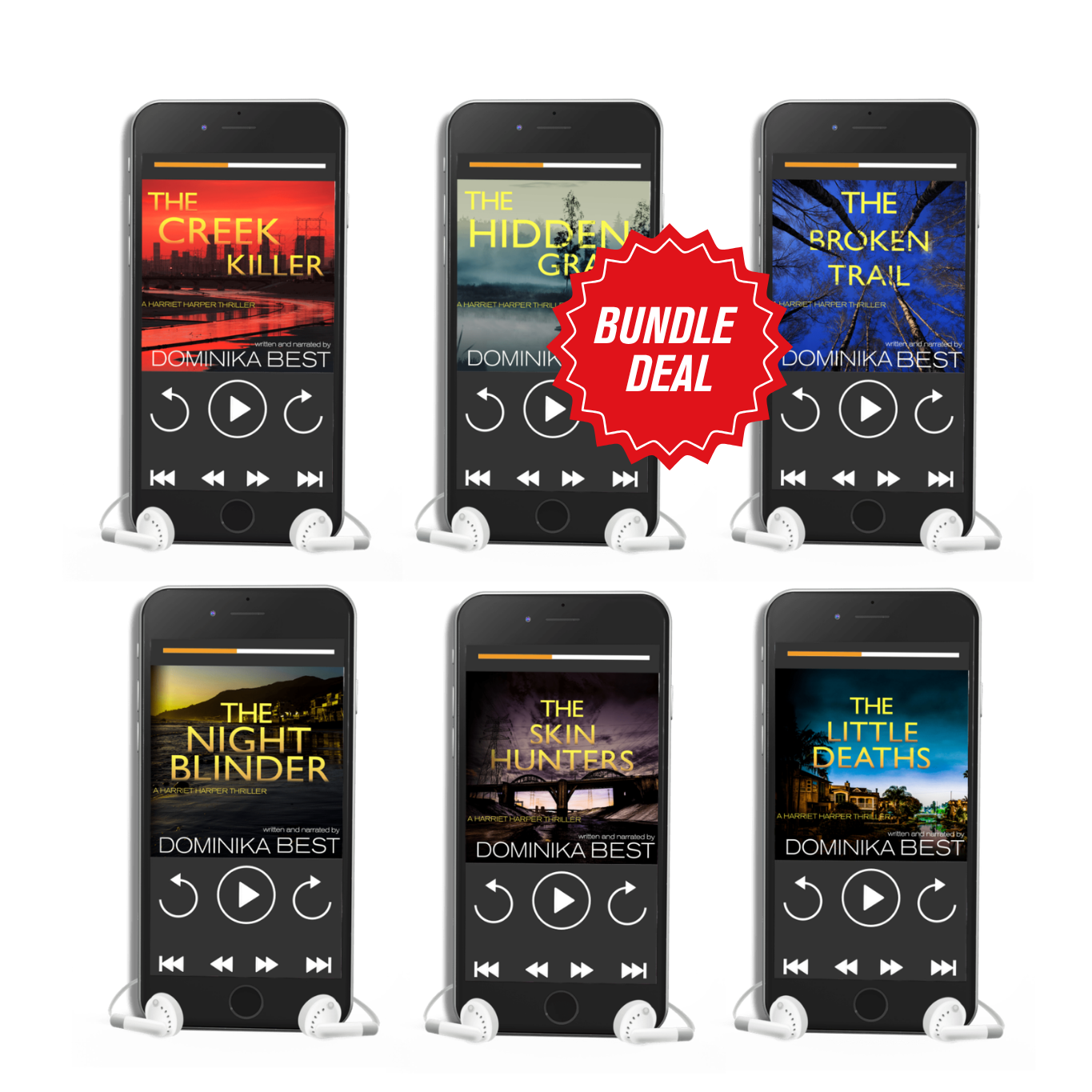 The Harriet Harper Series Bundle - Books 1-6 Audio